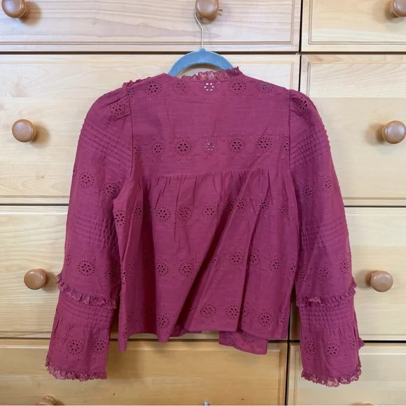 Sézane Nele Shirt in Rosewood - Picture 3 of 3